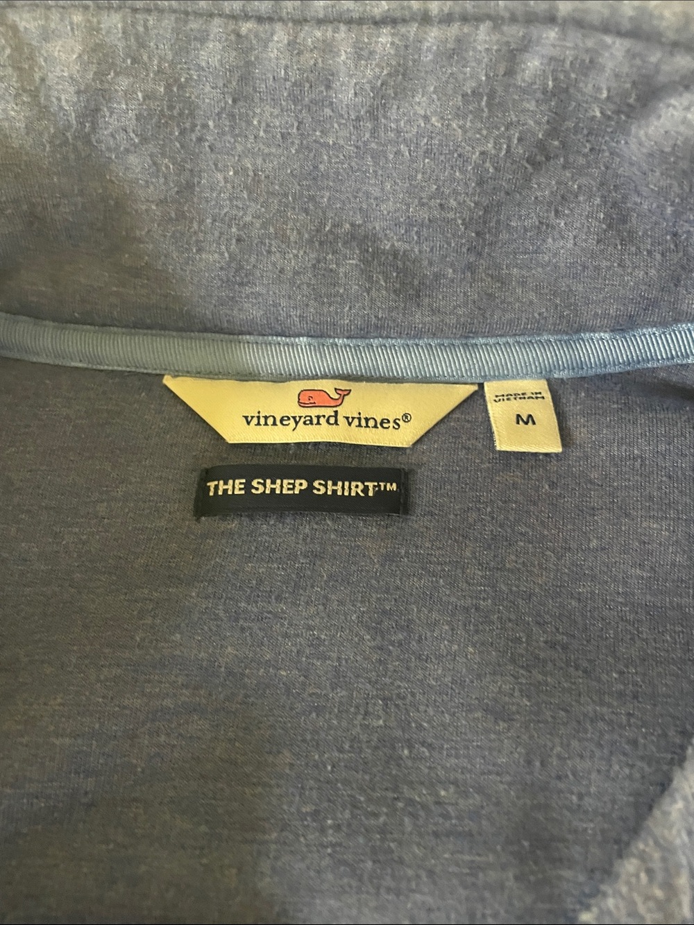 Vineyard Vines Women's Light Blue Half-Zip Pullover Sweatshirt - Picture 2 of 6